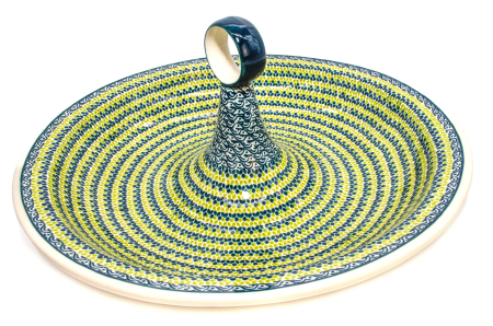 Bol salata Leaf Bed, ceramica smaltuita, pictata manual, 34,5 cm, volum 2,0 L [7]