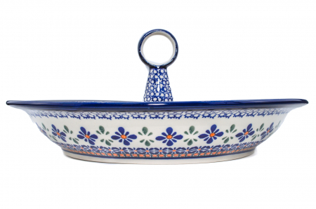 Bol salata Joy, ceramica smaltuita, pictata manual, 34,5 cm, volum 2,0 L [1]