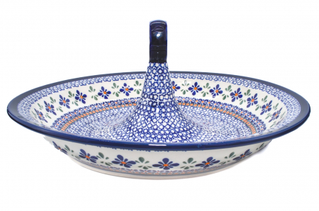 Bol salata Joy, ceramica smaltuita, pictata manual, 34,5 cm, volum 2,0 L [3]