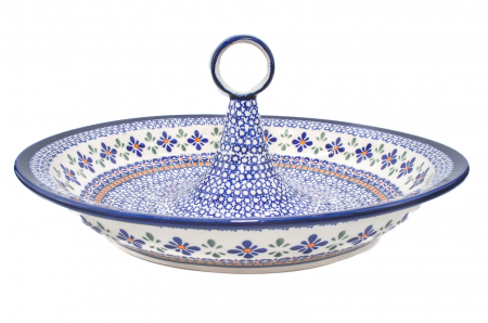 Bol salata Joy, ceramica smaltuita, pictata manual, 34,5 cm, volum 2,0 L [4]