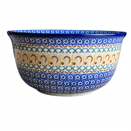 Bol salata Morning Sunrise, ceramica smaltuita, pictat manual, diametru 21,5 cm [1]