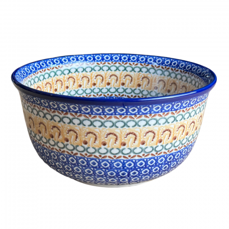 Noutăți. - Bol salata Morning Sunrise, ceramica smaltuita, pictat manual, diametru 21,5 cm