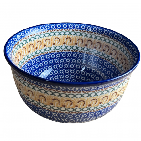 Bol salata Morning Sunrise, ceramica smaltuita, pictat manual, diametru 21,5 cm [4]