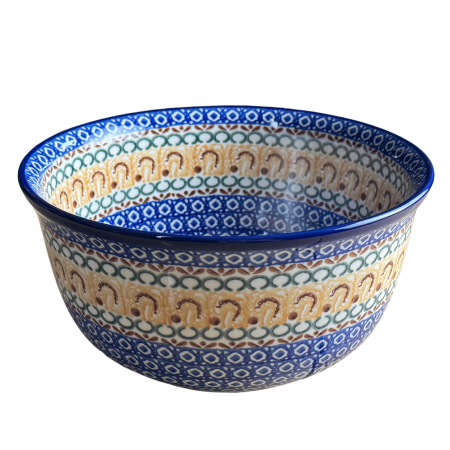 Bol salata Morning Sunrise, ceramica smaltuita, pictat manual, diametru 21,5 cm [3]