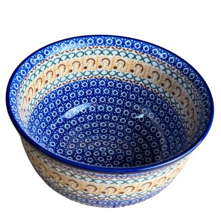 Bol salata Morning Sunrise, ceramica smaltuita, pictat manual, diametru 21,5 cm [7]