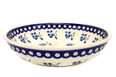 Bol salata Spring, ceramica smaltuita, pictat manual, 25,2 cm, volum 1,4 L [0]