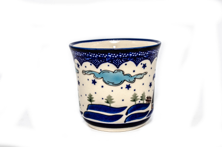 Cana ceramica smaltuita pentru cafea/ceai/vin fiert Fairytale, pictata manual, 500 ml [2]