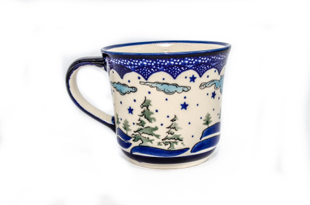 Cana ceramica smaltuita pentru cafea/ceai/vin fiert Fairytale, pictata manual, 500 ml [1]