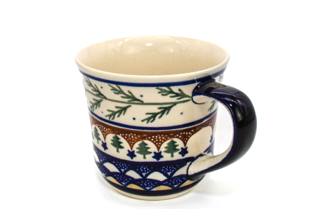 Cana ceramica smaltuita pentru cafea/ceai/vin fiert Festive Season, pictata manual, 500 ml [1]