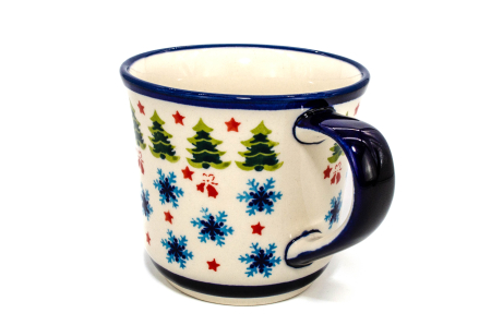 Cana ceramica smaltuita pentru cafea/ceai/vin fiert Winterland, pictata manual, 500 ml [1]