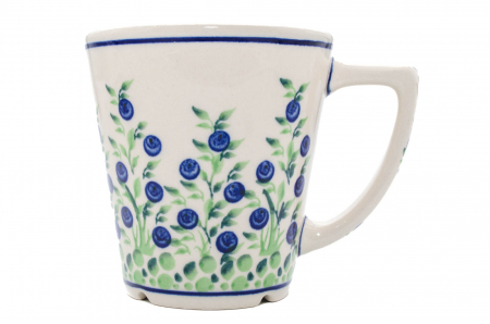 Cani ceramica - Cana ceramica smaltuita pentru ceai / cafea / vin fiert Berries, pictata manual, 350 ml
