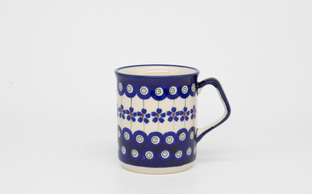 Cana ceramica smaltuita pentru ceai / cafea / vin fiert Floral Peacock, pictata manual, 250 ml [1]