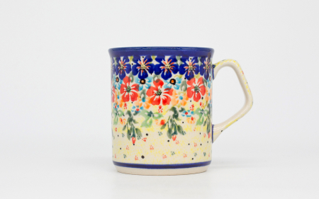 Cana ceramica smaltuita pentru ceai / cafea / vin fiert Poppies All Around, pictata manual, 250 ml [0]