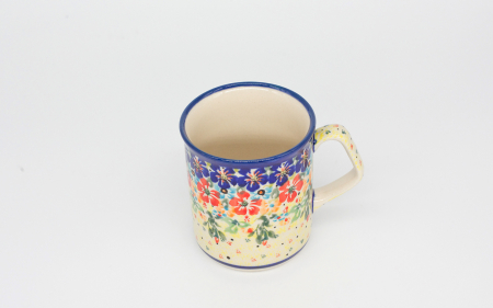 Cana ceramica smaltuita pentru ceai / cafea / vin fiert Poppies All Around, pictata manual, 250 ml [2]