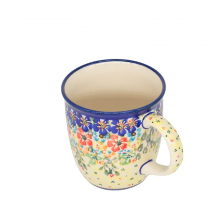 Cana ceramica smaltuita pentru ceai / cafea / vin fiert Poppies All Around, pictata manual, 350 ml [2]