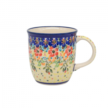 Cana ceramica smaltuita pentru ceai / cafea / vin fiert Poppies All Around, pictata manual, 350 ml [1]