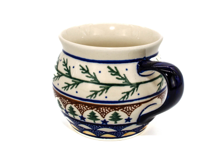 Cana pentru cafea/ceai/vin fiert Festive Season in forma de "balon", ceramica smaltuita, pictata manual, 420 ml [1]