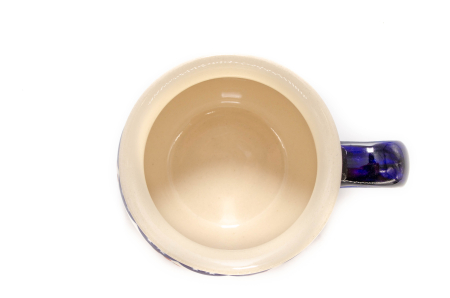 Cana pentru cafea/ceai/vin fiert Mistletoe in forma de "balon", ceramica smaltuita, pictata manual, 320 ml [4]