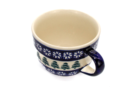 Cana pentru cafea Christmas Tree, ceramica smaltuita, pictata manual, 350 ml [1]