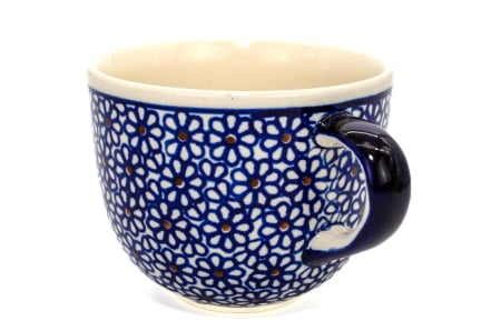 Cana pentru cafea Petals, ceramica smaltuita, pictata manual, 350 ml [4]