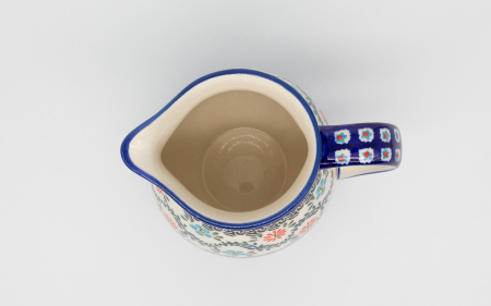 Carafa ceramica smaltuita pentru apa / limonada / vin Euphoria, pictata manual, 850 ml [3]