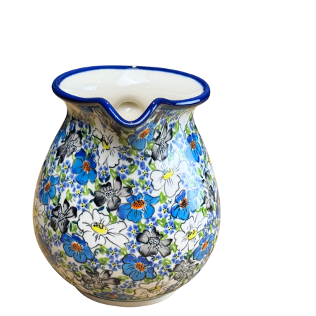 Carafa vin, apa, limonada, din ceramica smaltuita Floral Beauty, pictata manual, 1,7 L [3]