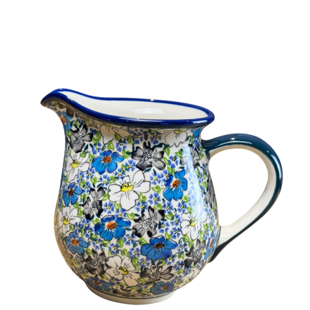 Carafa vin, apa, limonada, din ceramica smaltuita Floral Beauty, pictata manual, 1,7 L [1]