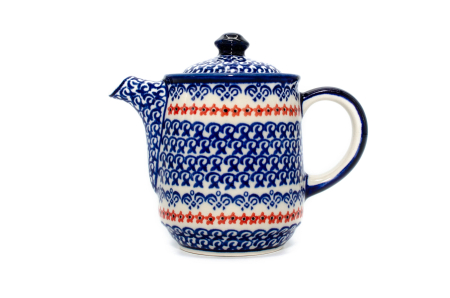 Ceainice - Ceainic Autumn Garden, ceramica smaltuita, pictat manual, 300 ml