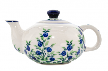 Ceainice - Ceainic Berries, ceramica smaltuita, pictat manual, 420 ml