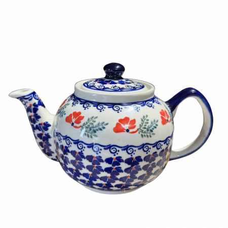 Ceainic cu capac , din ceramica smaltuita, pictat manual, 1,0 L [1]