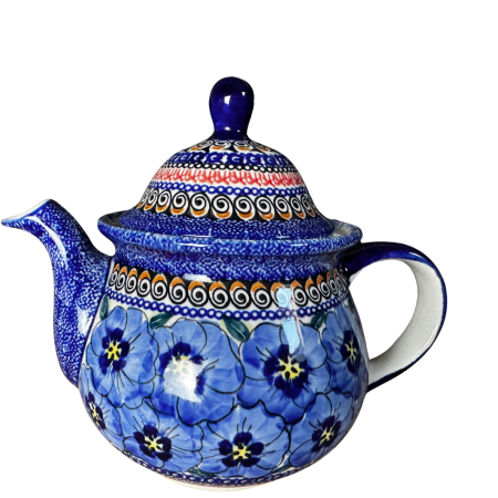 Ceainic Hibiscus Drops, ceramica smaltuita, pictat manual, 1,7 L [2]