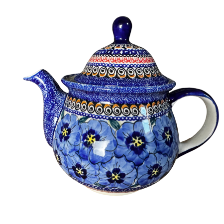 Ceainic Hibiscus Drops, ceramica smaltuita, pictat manual, 1,7 L [6]