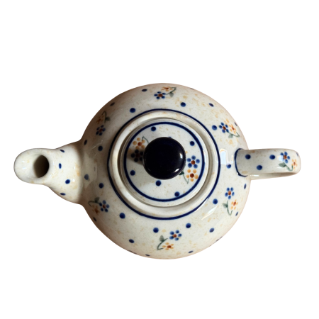 Ceainic Little Flowers, ceramica smaltuita, pictat manual, 420 ml [4]