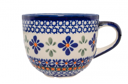 Cani ceramica - Ceasca pentru cafea Joy, ceramica smaltuita, pictata manual, 350 ml