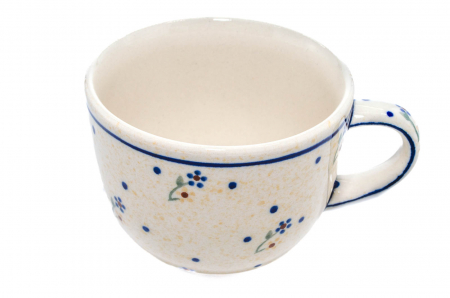 Ceasca pentru cafea Little Flowers, ceramica smaltuita, pictata manual, 350 ml [4]