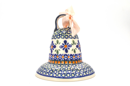 Colectiile Seasons - Clopotel din ceramica Joy, ceramica smaltuita, pictata manual, 11,4 cm