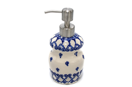 Dozator sapun lichid Blue Harmony, ceramica smaltuita, pictata manual, 17,0 cm [2]