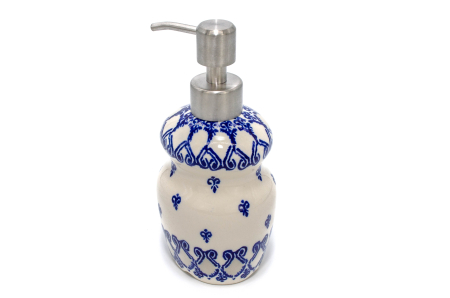 Dozator sapun lichid Blue Harmony, ceramica smaltuita, pictata manual, 17,0 cm [1]
