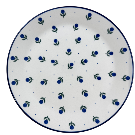 Colectia Blue Spring - Farfurie suport Blue Spring , ceramica smaltuita, pictata manual, diametru 30,5 cm