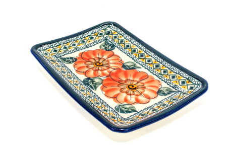 Farfurie desert, Flower Field, ceramica smaltuita, rotunda, intinsa , pictata manual, 18,3 x 12,3 cm [0]