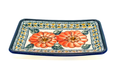 Farfurie desert, Flower Field, ceramica smaltuita, rotunda, intinsa , pictata manual, 18,3 x 12,3 cm [4]