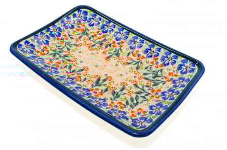 Farfurie desert, Garden of Eve, ceramica smaltuita, rotunda, intinsa , pictata manual, 18,3 x 12,3 cm [0]