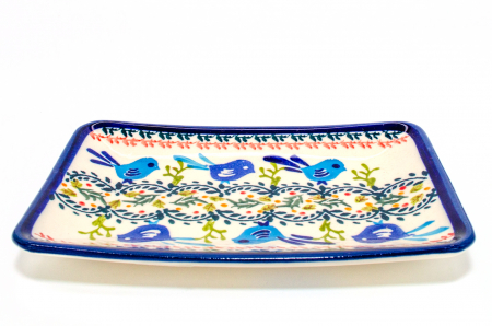 Farfurie desert, Flower Field, ceramica smaltuita, rotunda, intinsa , pictata manual, 18,3 x 12,3 cm [5]