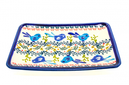 Farfurie desert, Flower Field, ceramica smaltuita, rotunda, intinsa , pictata manual, 18,3 x 12,3 cm [1]