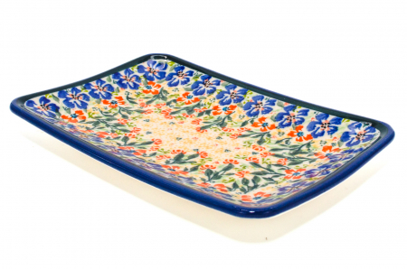 Farfurie desert, Garden of Eve, ceramica smaltuita, rotunda, intinsa , pictata manual, 18,3 x 12,3 cm [6]