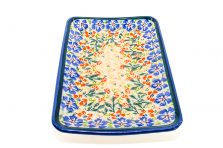 Farfurie desert, Garden of Eve, ceramica smaltuita, rotunda, intinsa , pictata manual, 18,3 x 12,3 cm [7]