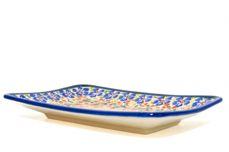 Farfurie desert, Garden of Eve, ceramica smaltuita, rotunda, intinsa , pictata manual, 18,3 x 12,3 cm [2]