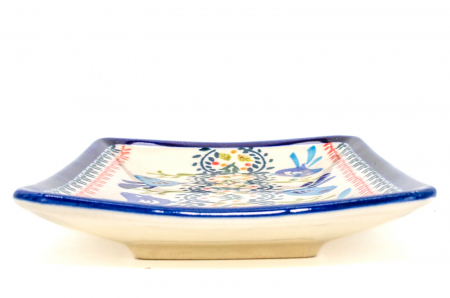 Farfurie desert, Flower Field, ceramica smaltuita, rotunda, intinsa , pictata manual, 18,3 x 12,3 cm [7]