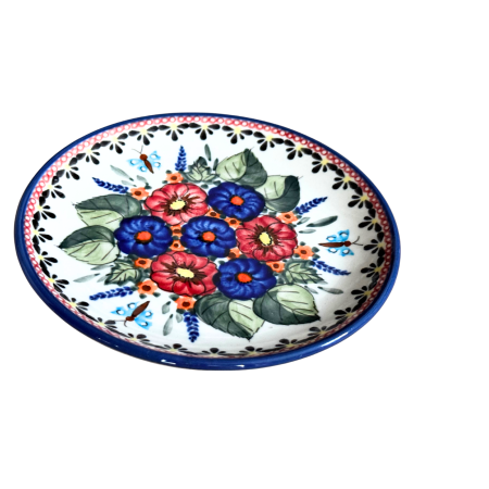 Farfurie desert, Poppy Fountain, rotunda intinsa, ceramica smaltuita, pictata manual, 16.0 cm [2]