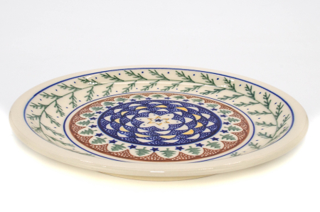 Farfurie intinsa, rotunda,  Festive Season, ceramica smaltuita, pictata manual, 24,0 cm [2]